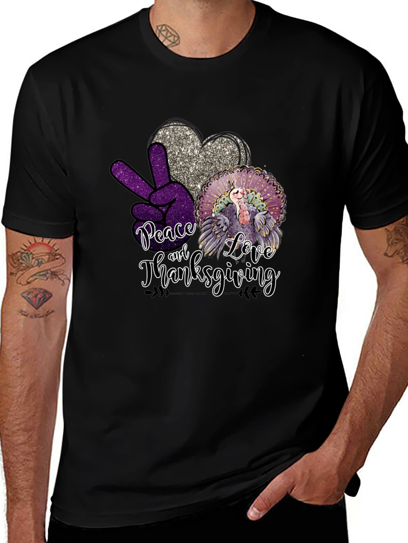 Peace Love Thanksgiving T-Shirt
