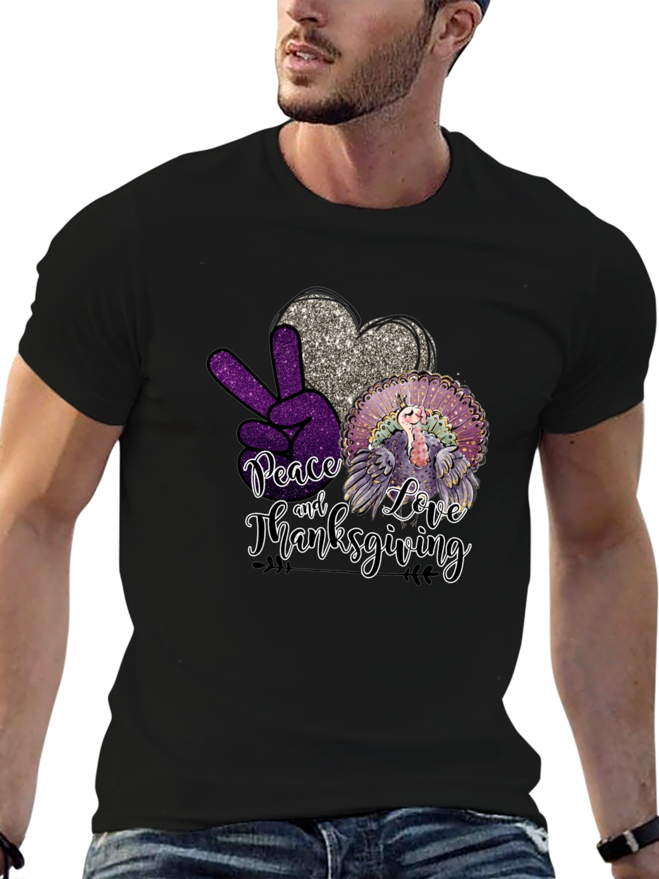 Peace Love Thanksgiving T-Shirt