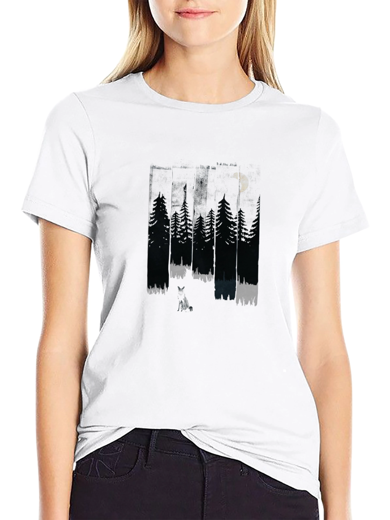 Night Forest Graphic T-Shirt