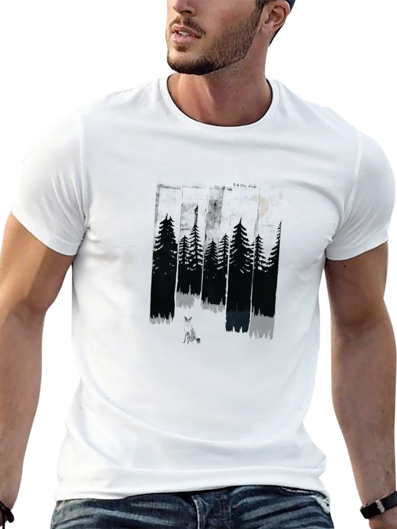 Night Forest Graphic T-Shirt