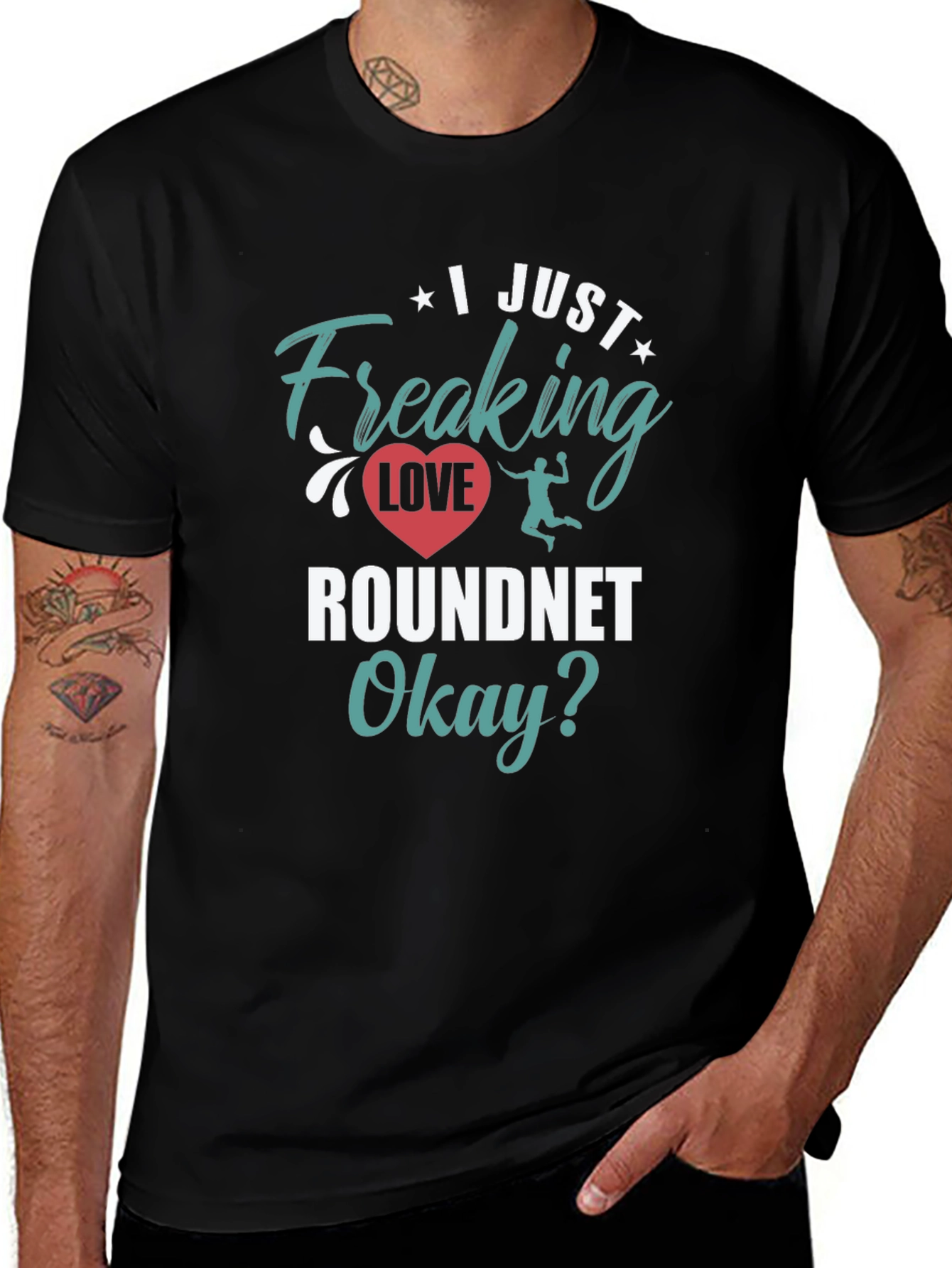 I Just Freaking Love Roundnet Graphic Tee