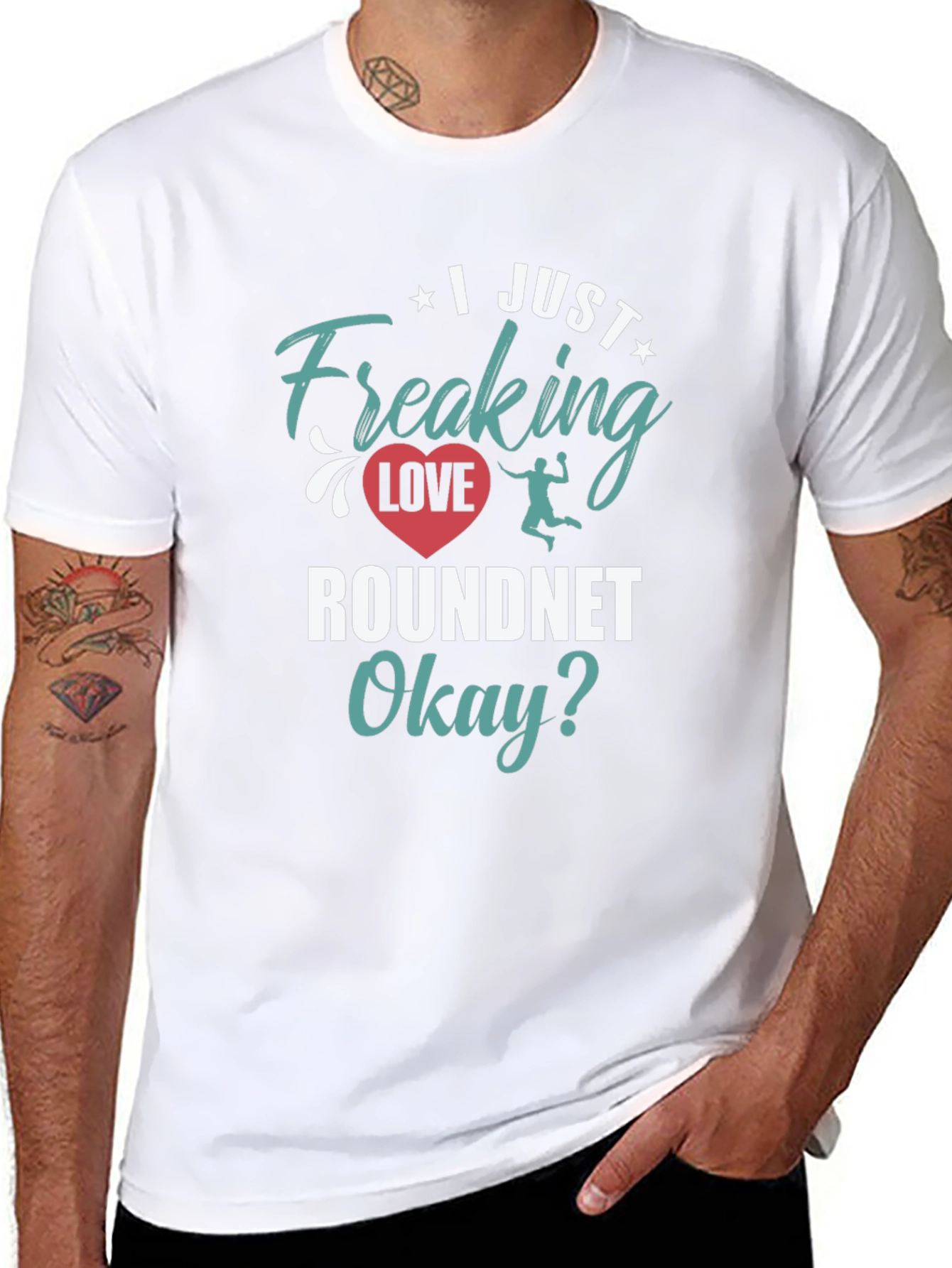 I Just Freaking Love Roundnet Graphic Tee