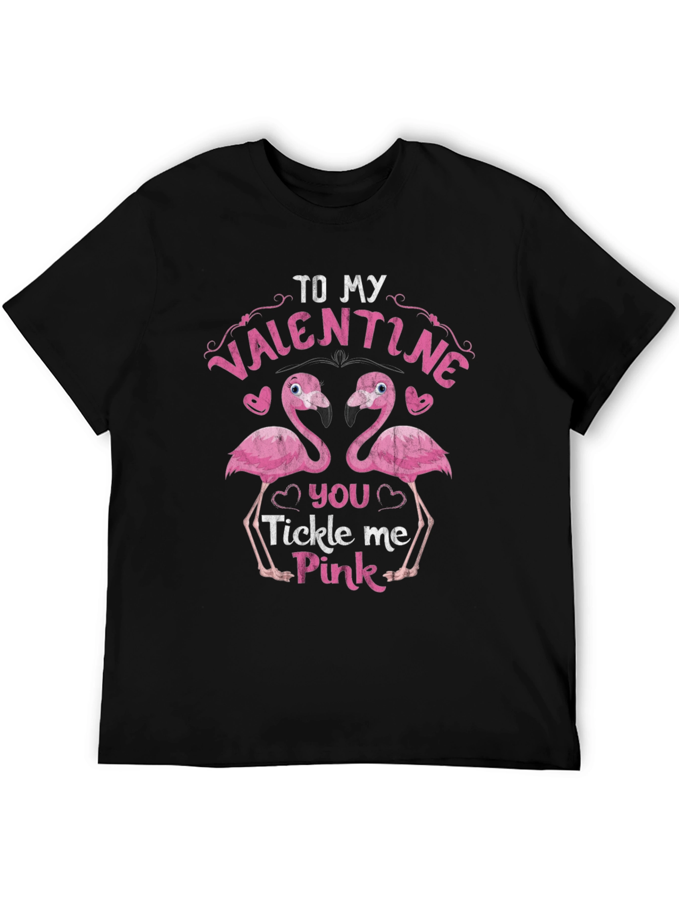Valentine Flamingo Tee - Tickle Me Pink!