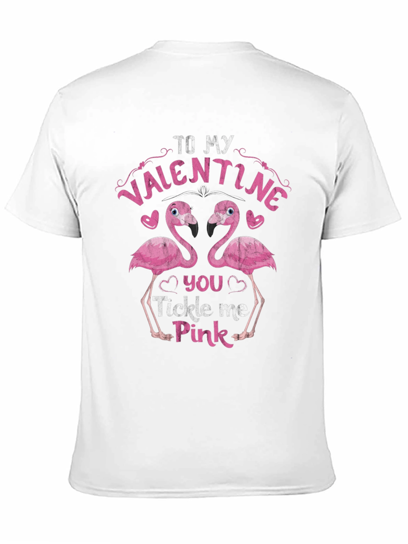 Valentine Flamingo Tee - Tickle Me Pink!