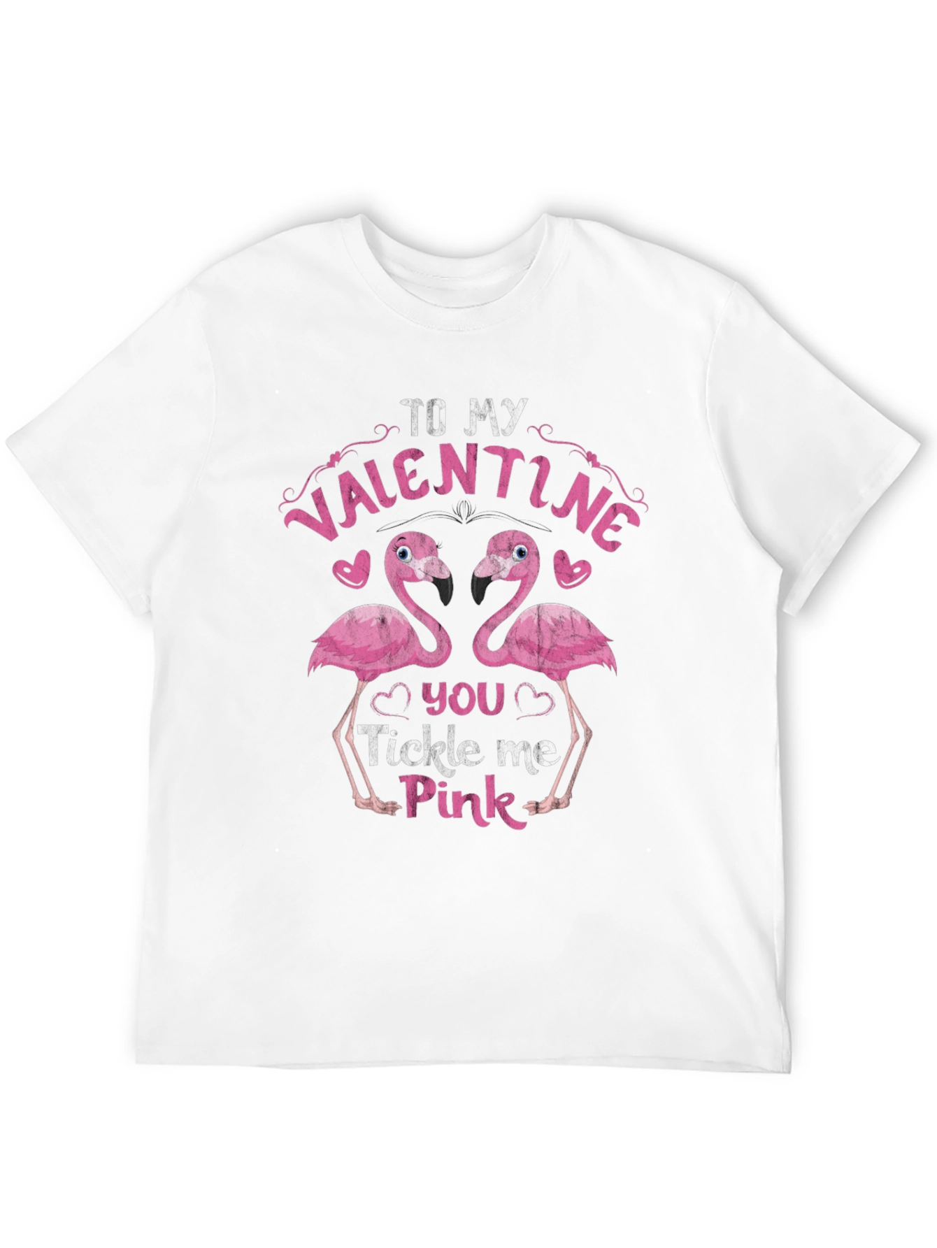 Valentine Flamingo Tee - Tickle Me Pink!