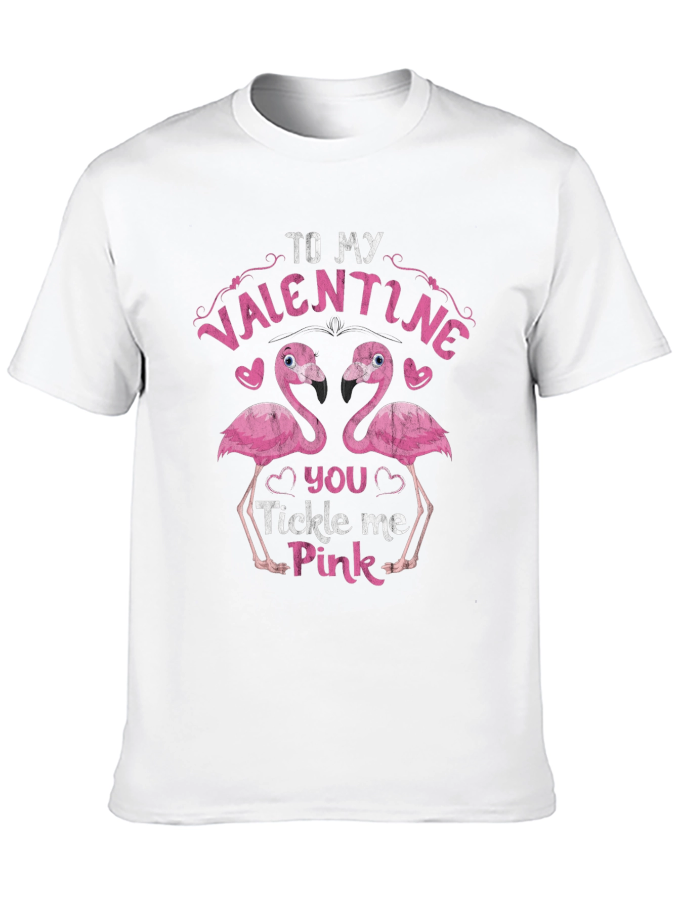 Valentine Flamingo Tee - Tickle Me Pink!