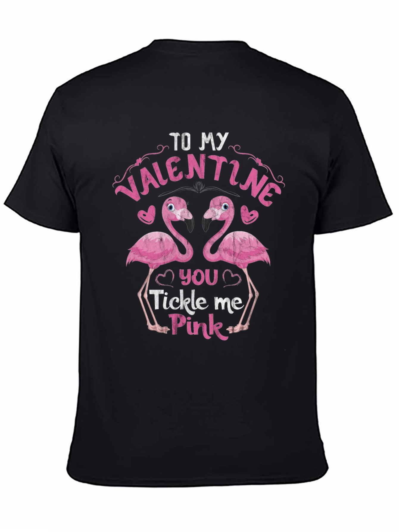 Valentine Flamingo Tee - Tickle Me Pink!