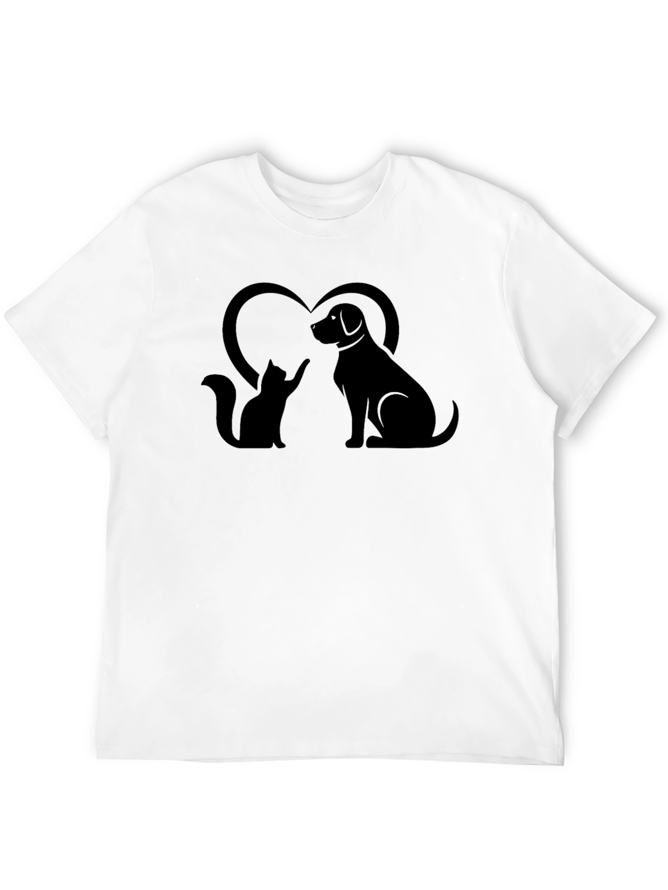 Cat & Dog Love T-Shirt - Pet Lover Tee