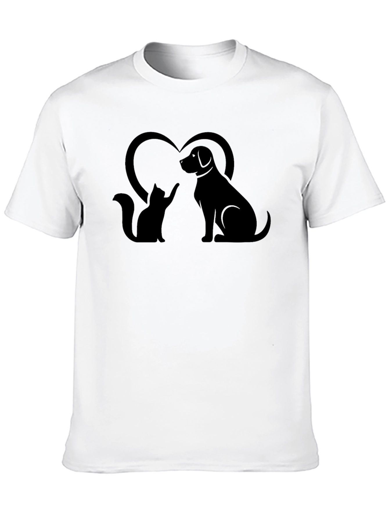 Cat & Dog Love T-Shirt - Pet Lover Tee