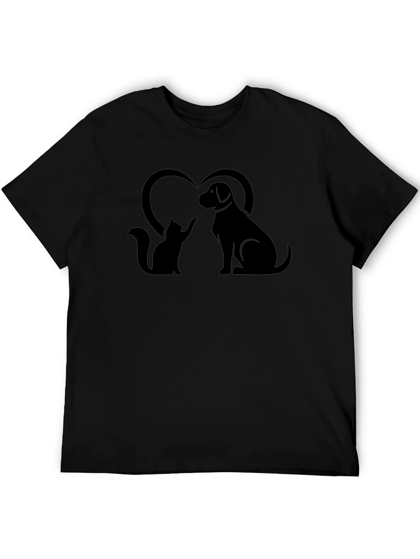 Cat & Dog Love T-Shirt - Pet Lover Tee