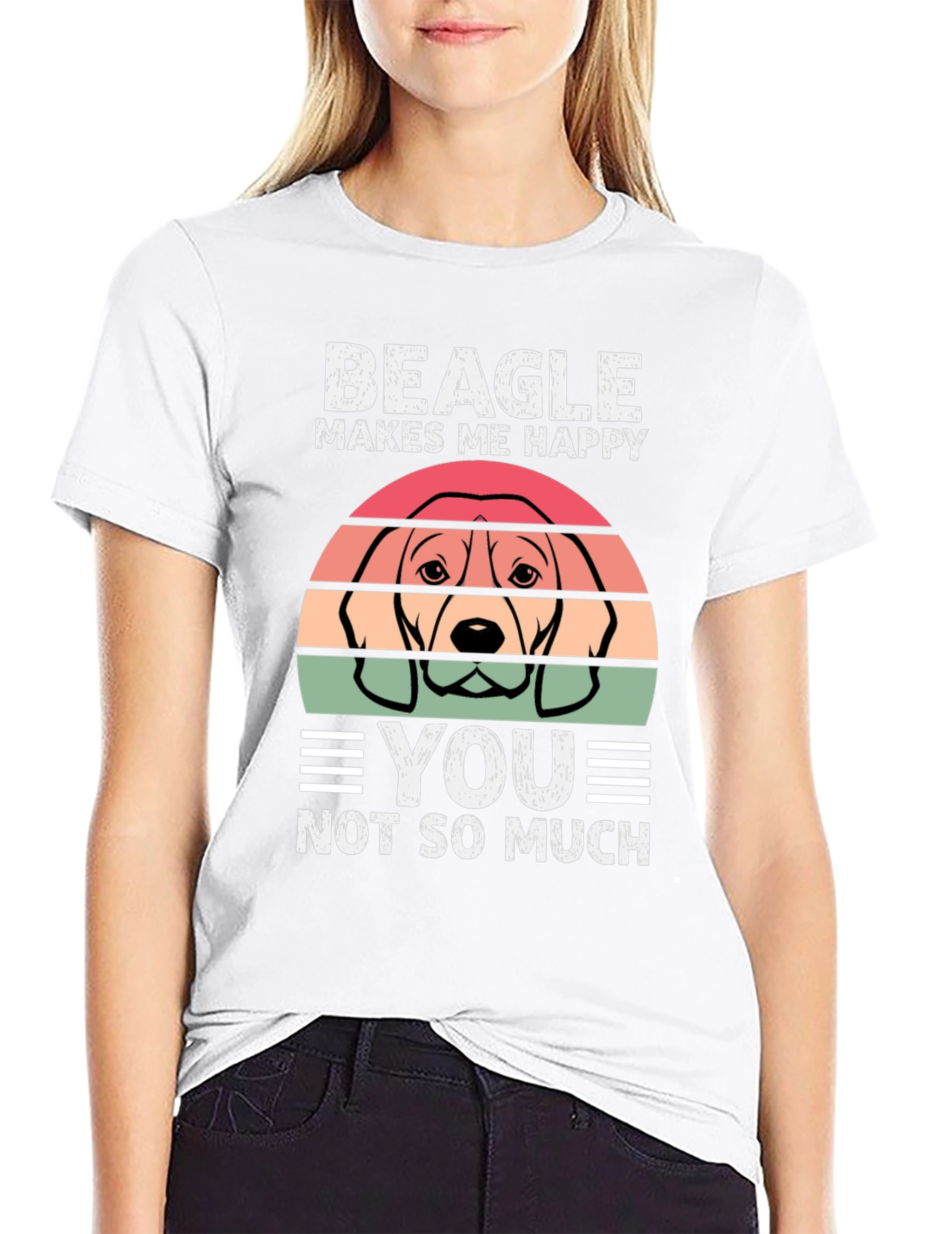 Beagle Makes Me Happy T-Shirt