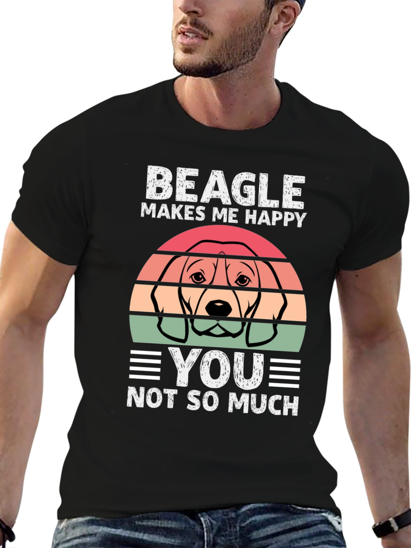 Beagle Makes Me Happy T-Shirt