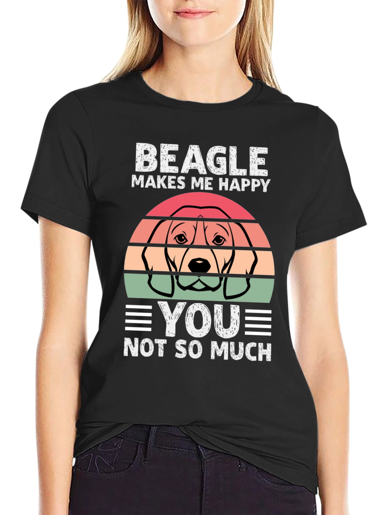 Beagle Makes Me Happy T-Shirt