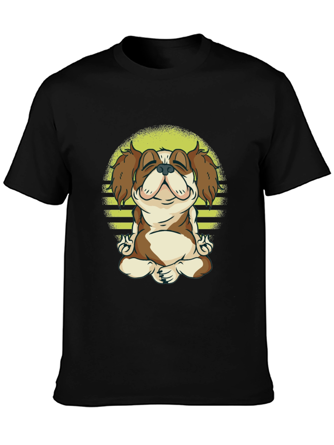 Meditating Dog T-Shirt - Zen Canine Tee