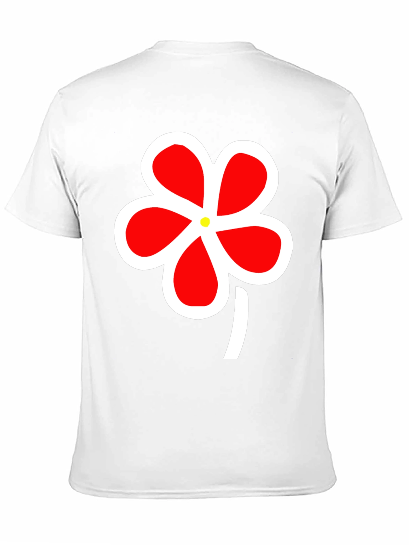 Bold Floral Graphic Tee - Black