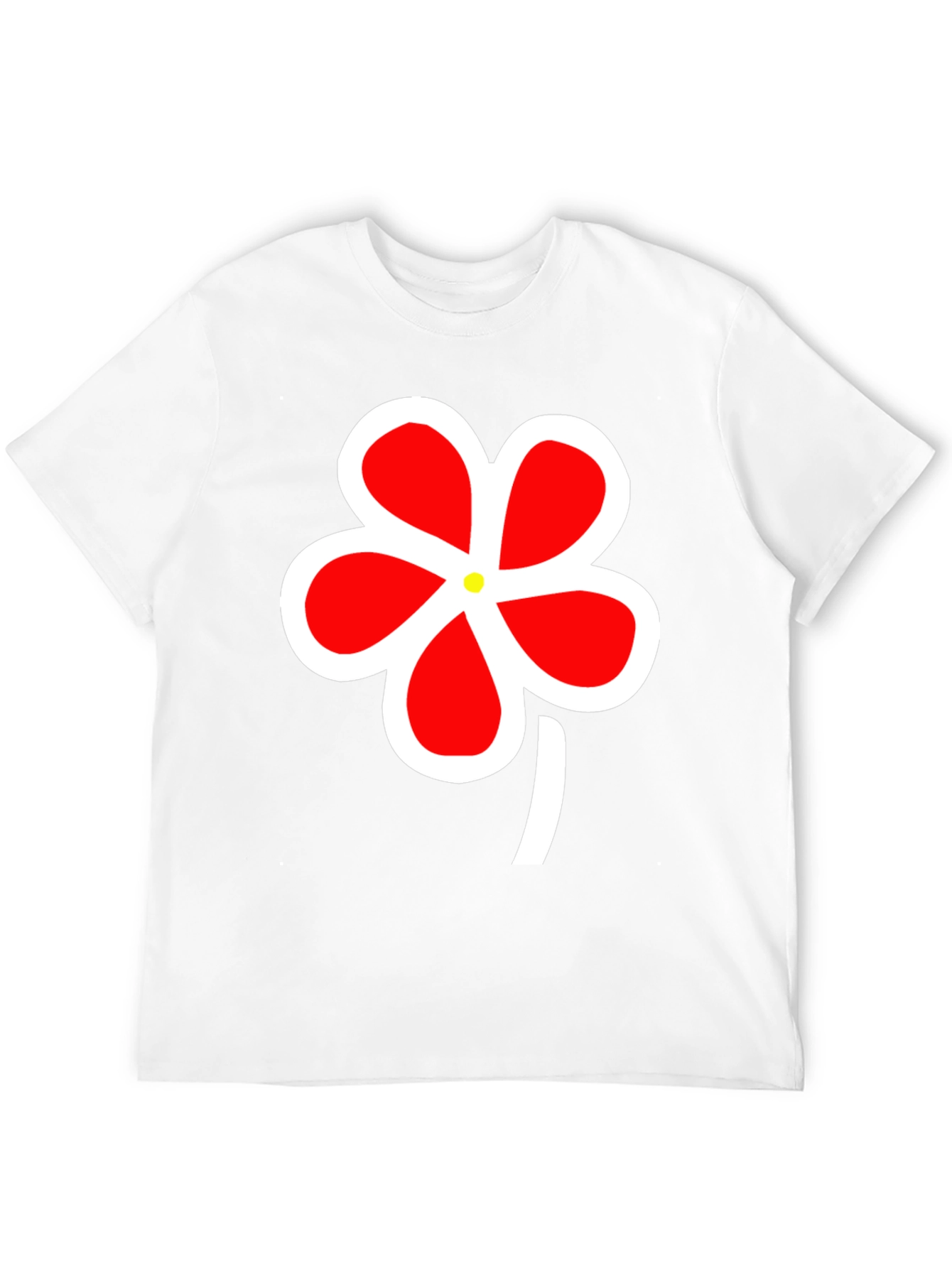 Bold Floral Graphic Tee - Black