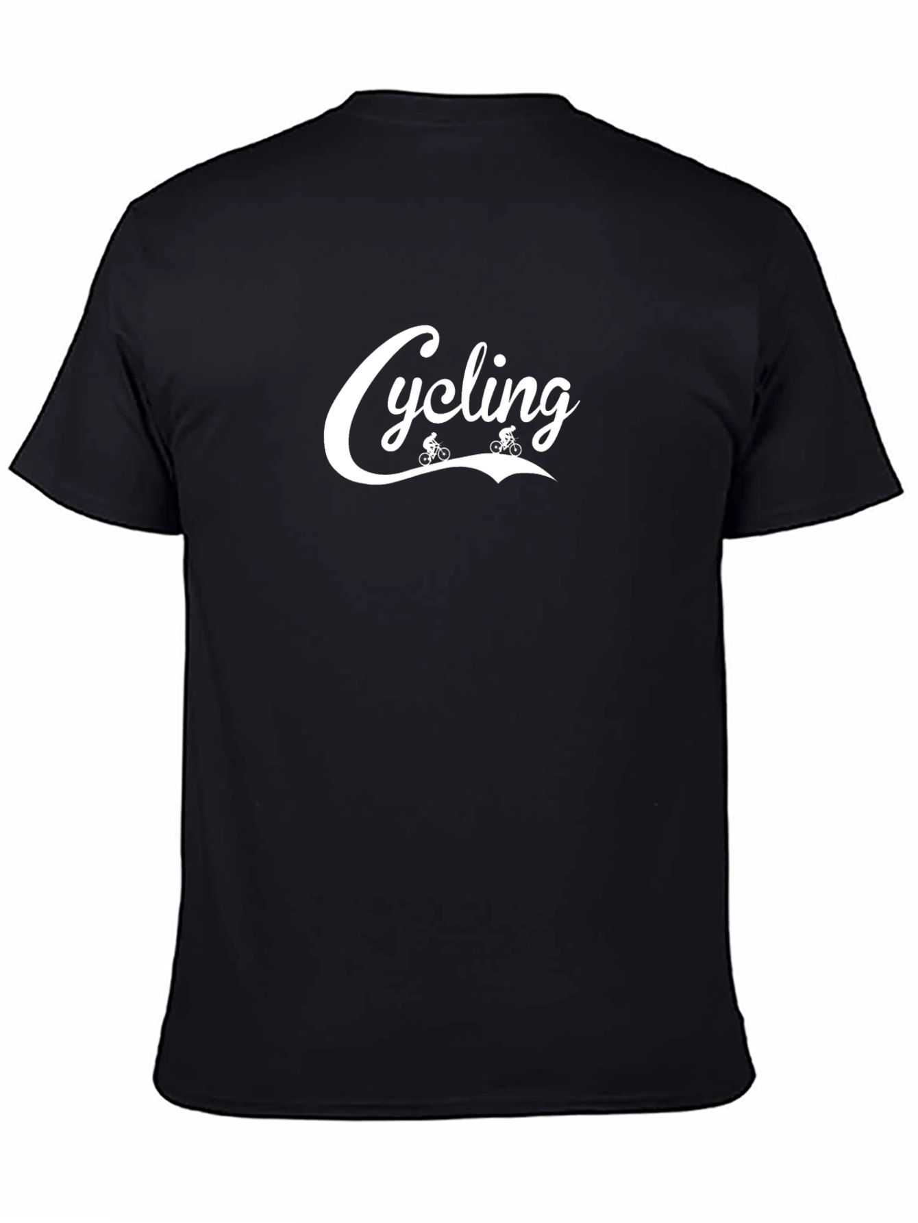 Cycling Graphic Tee - Black