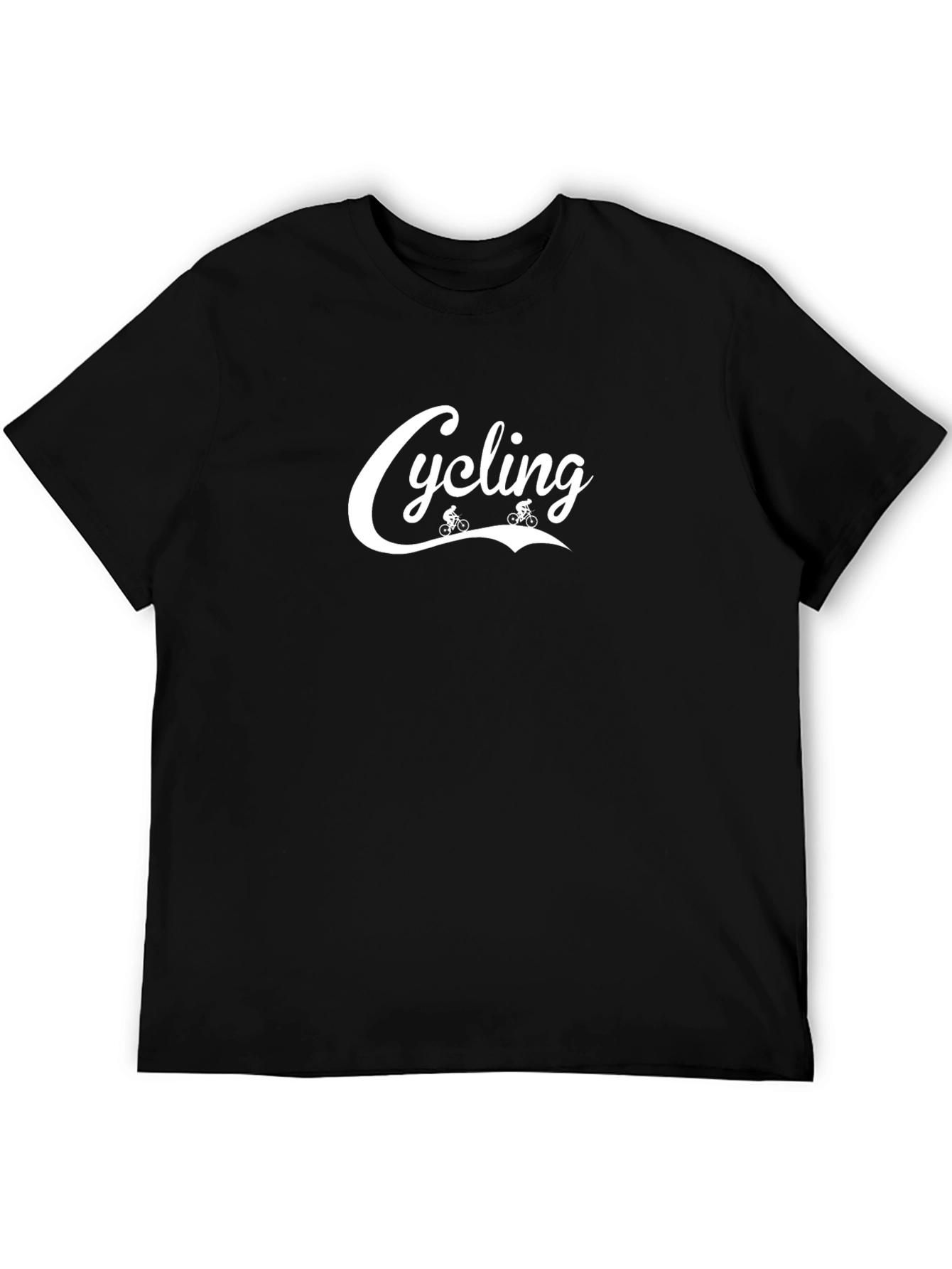 Cycling Graphic Tee - Black