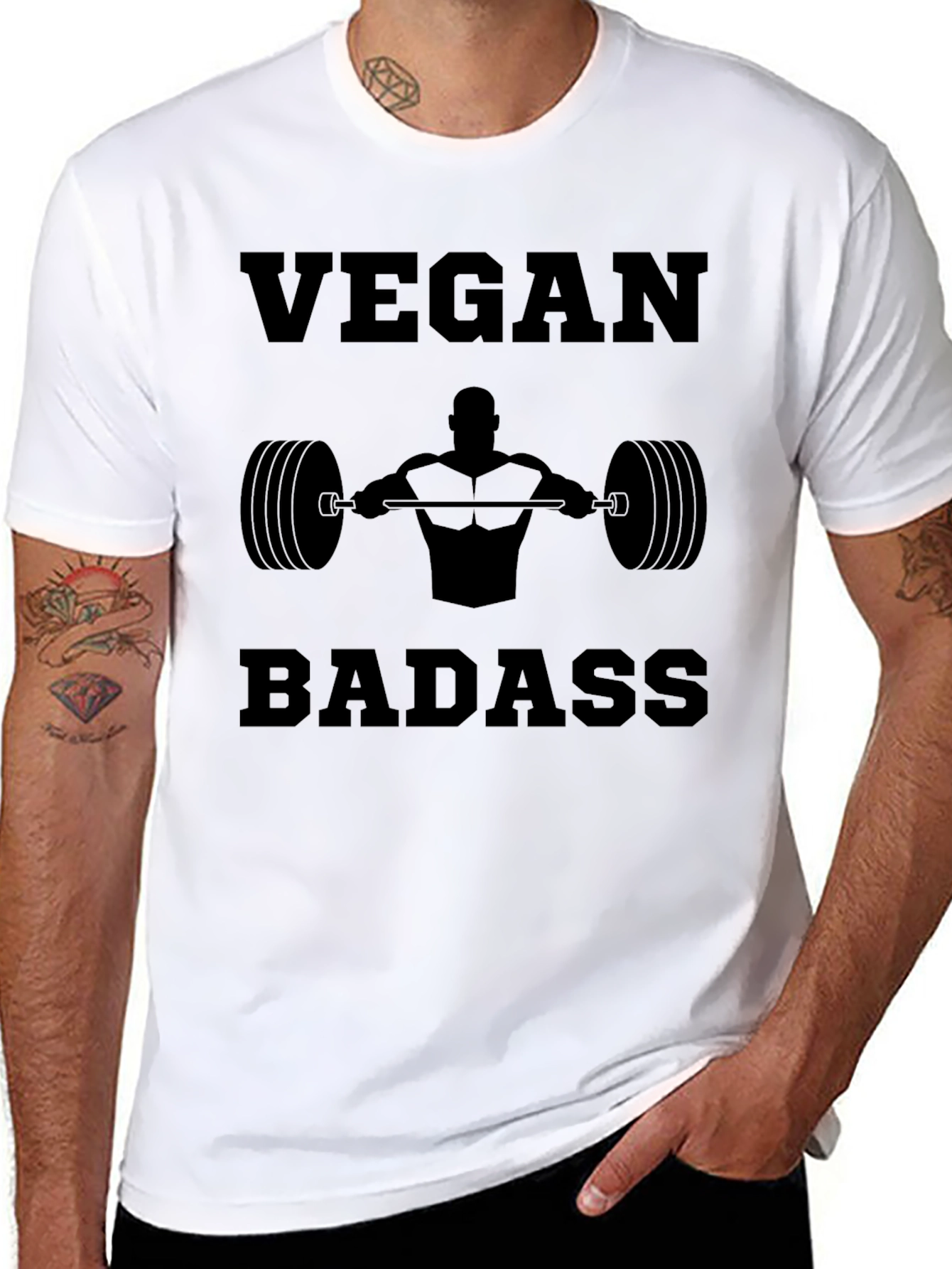 Vegan Badass Graphic T-Shirt