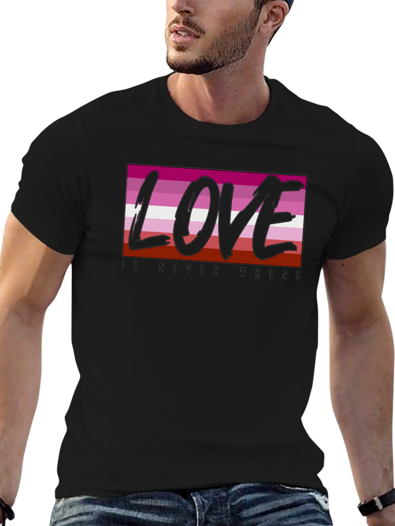 Lesbian Pride Love is Never Wrong T-Shirt