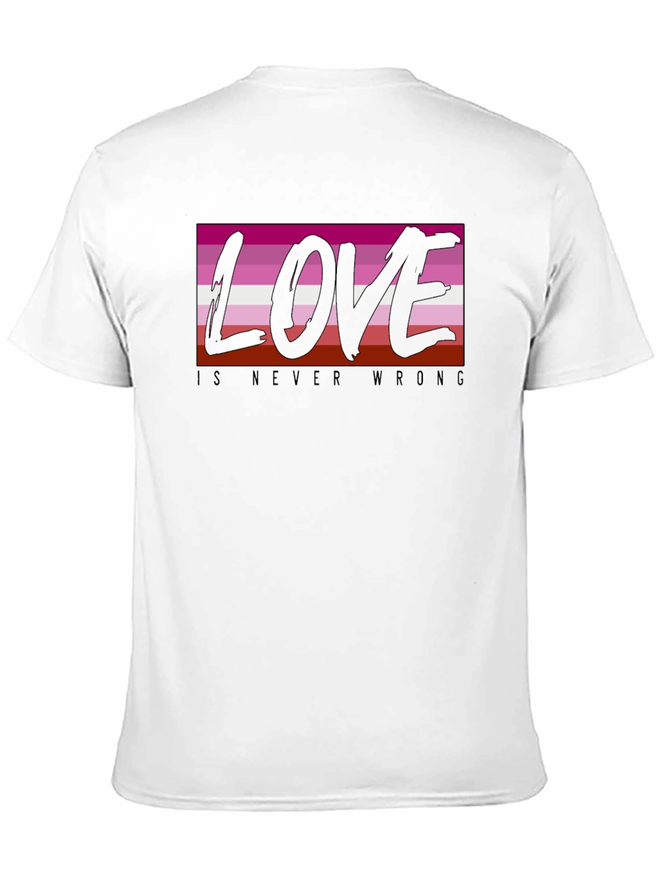 Lesbian Pride Love is Never Wrong T-Shirt