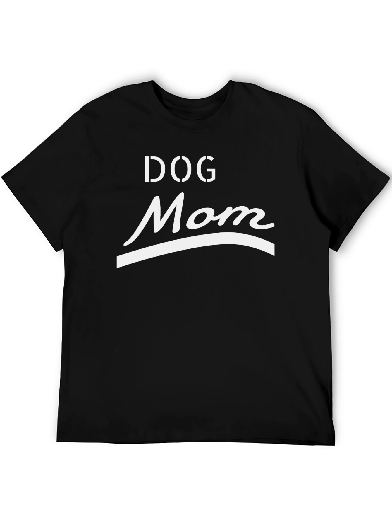 Dog Mom Graphic Tee - Black