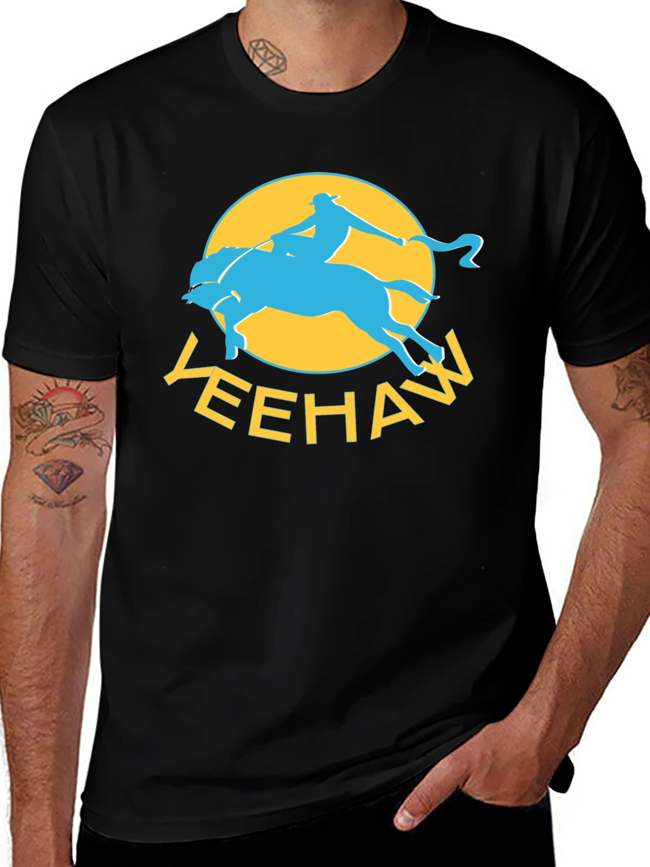 Yeehaw Cowboy Graphic T-Shirt