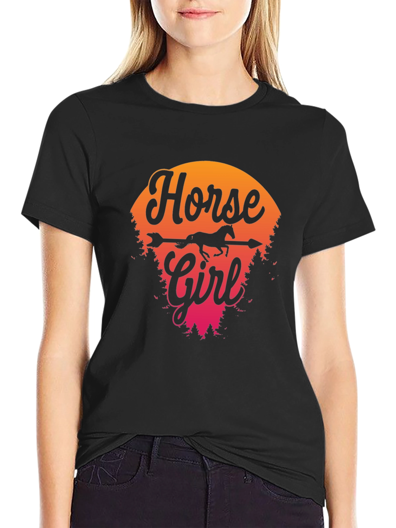 Horse Girl Graphic Tee - Womens Fit