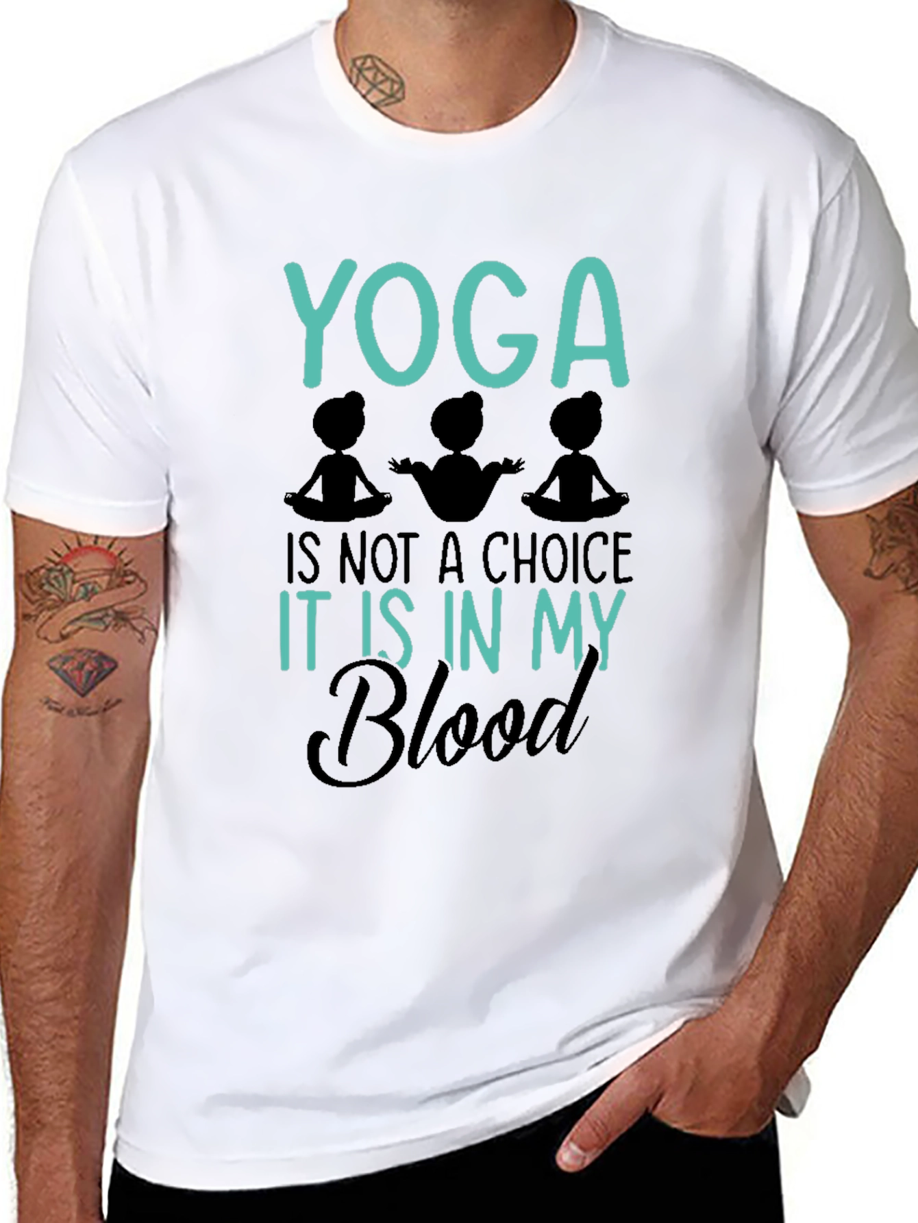 Yoga Is In My Blood Graphic Tee