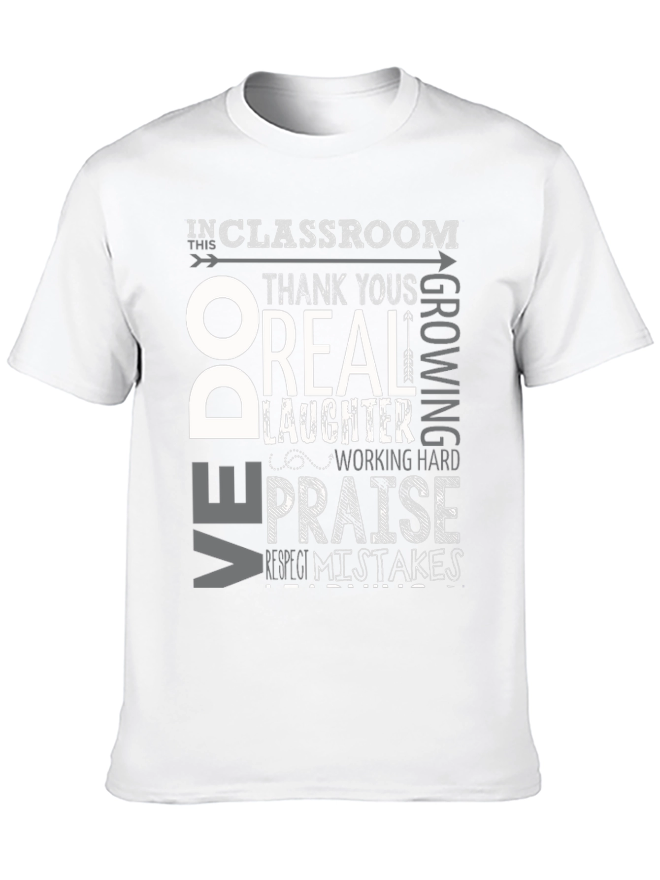 Classroom Rules Graphic Tee - Respect & Growth