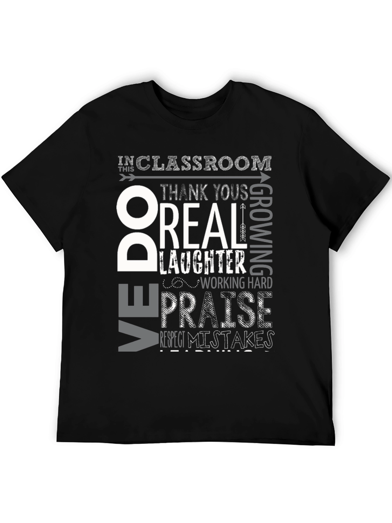 Classroom Rules Graphic Tee - Respect & Growth