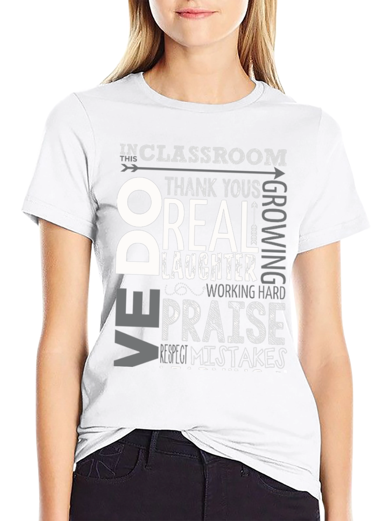 Classroom Rules Graphic Tee - Respect & Growth