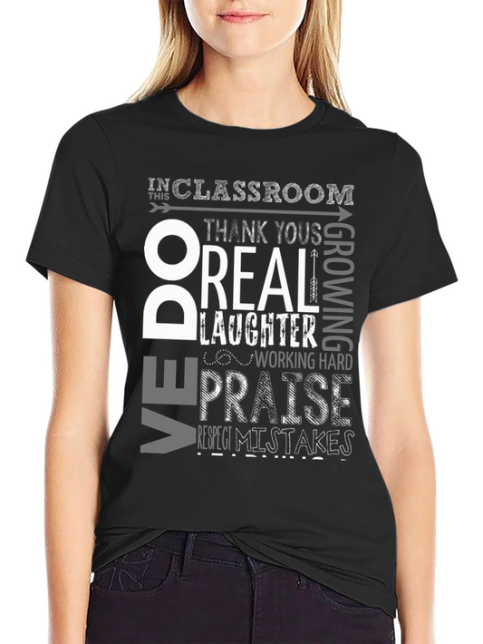 Classroom Rules Graphic Tee - Respect & Growth