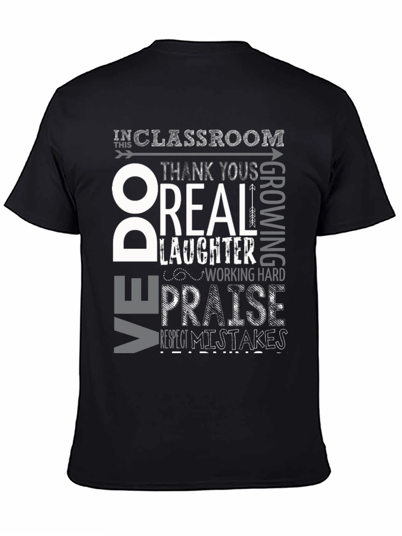 Classroom Rules Graphic Tee - Respect & Growth