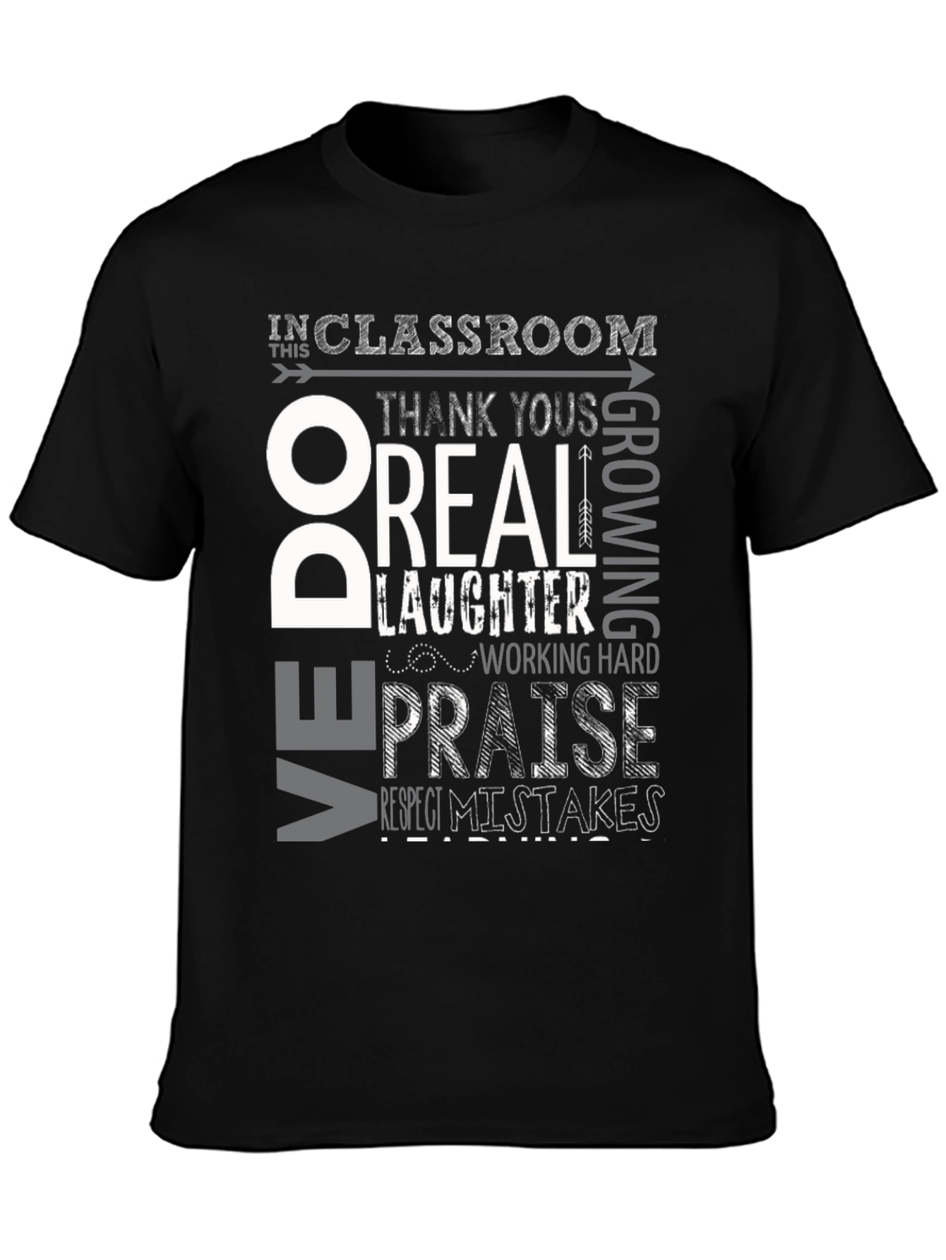 Classroom Rules Graphic Tee - Respect & Growth