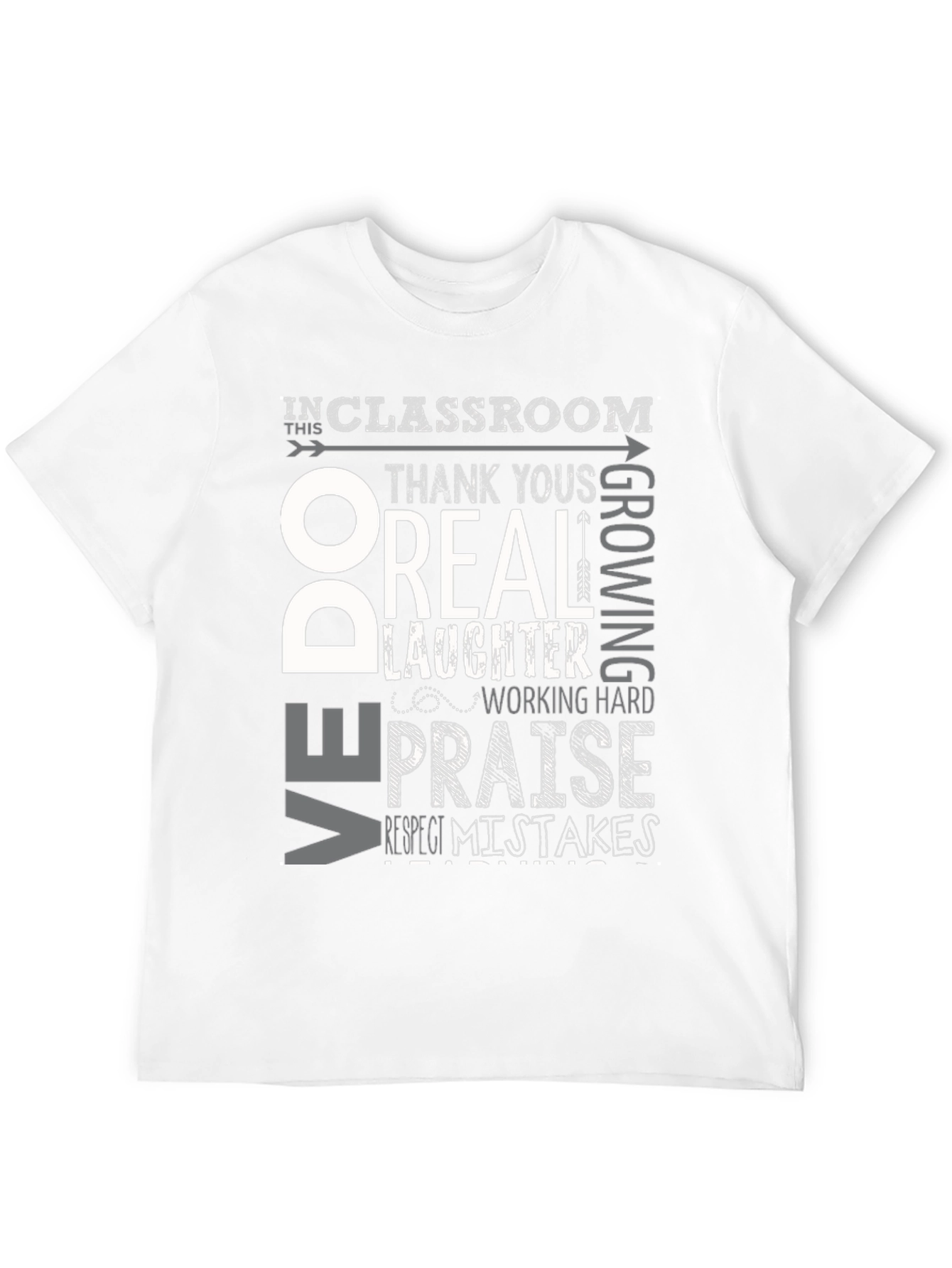 Classroom Rules Graphic Tee - Respect & Growth