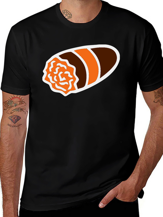 Cigar Graphic Black T-Shirt - Smokers Tee