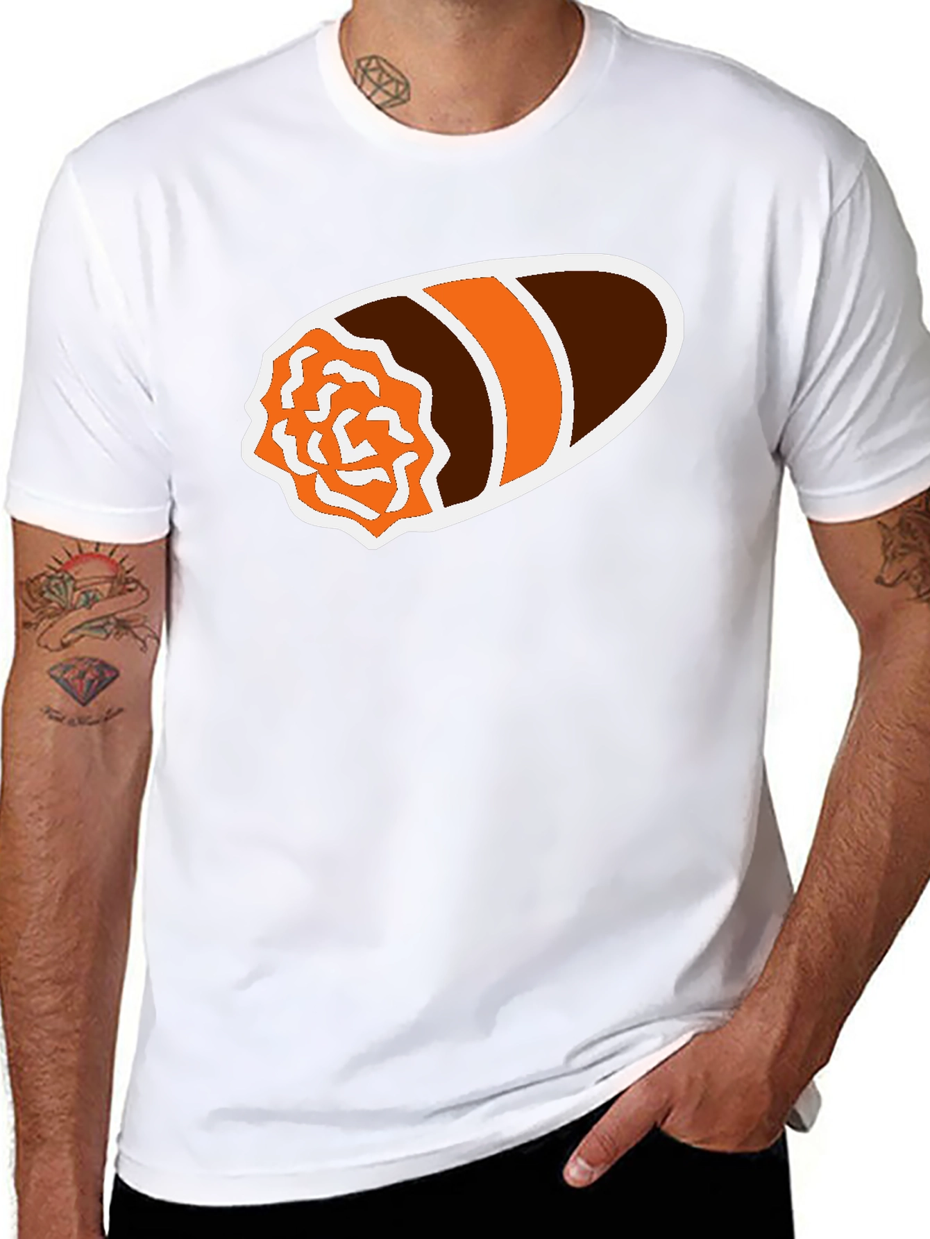 Cigar Graphic Black T-Shirt - Smokers Tee