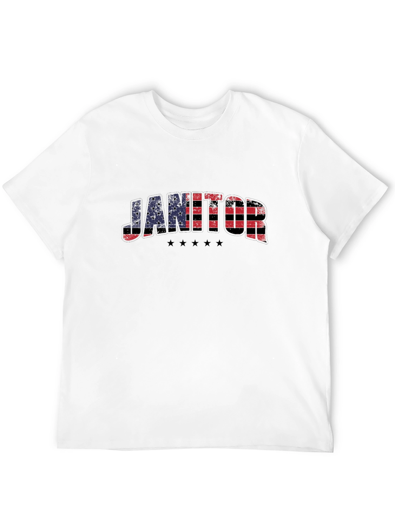 Janitor American Flag Patriotic T-Shirt