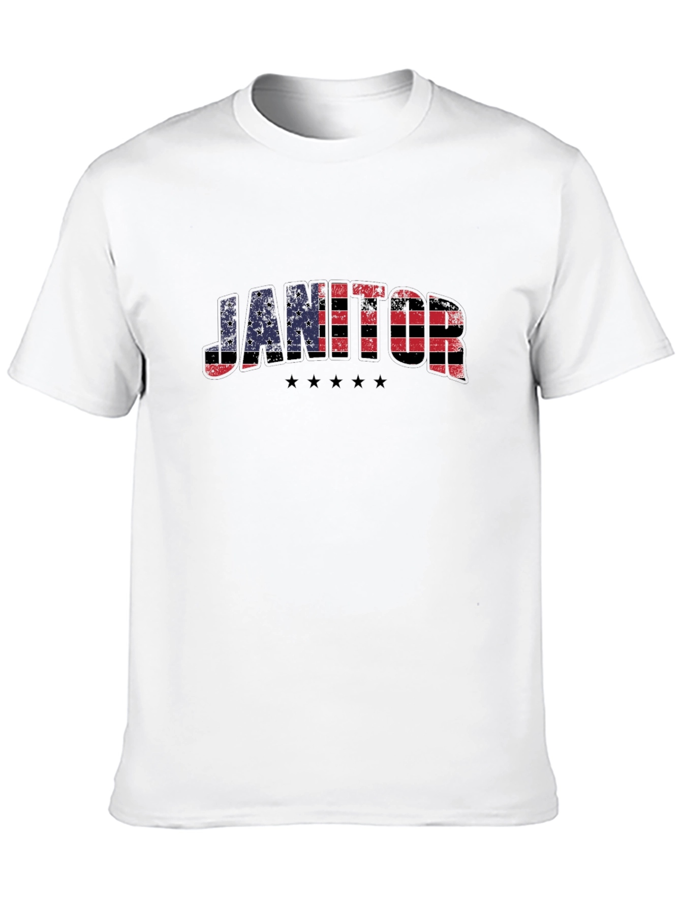 Janitor American Flag Patriotic T-Shirt