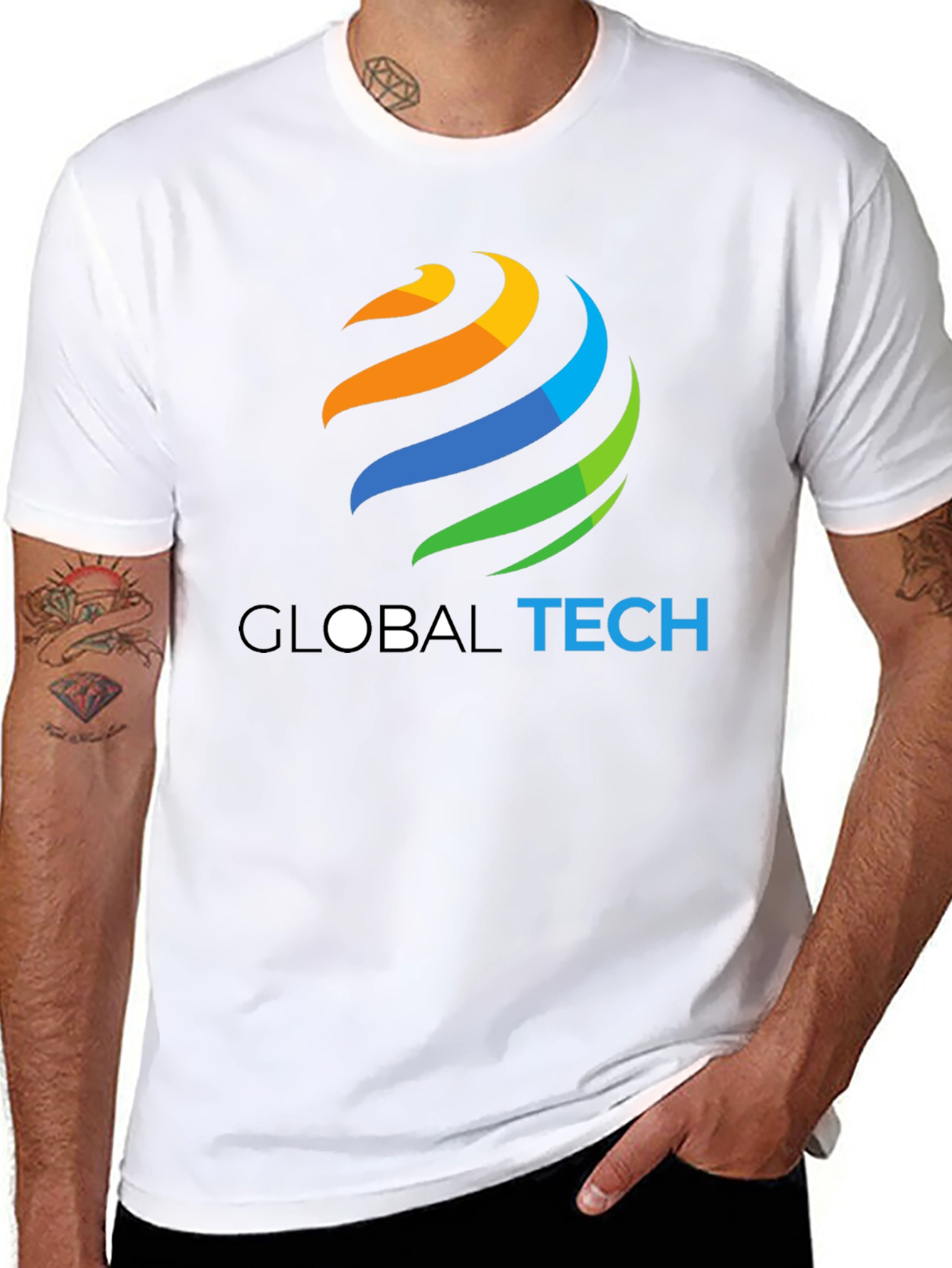 Global Tech Black T-Shirt