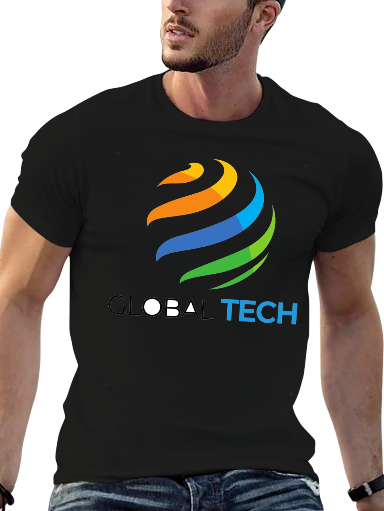 Global Tech Black T-Shirt