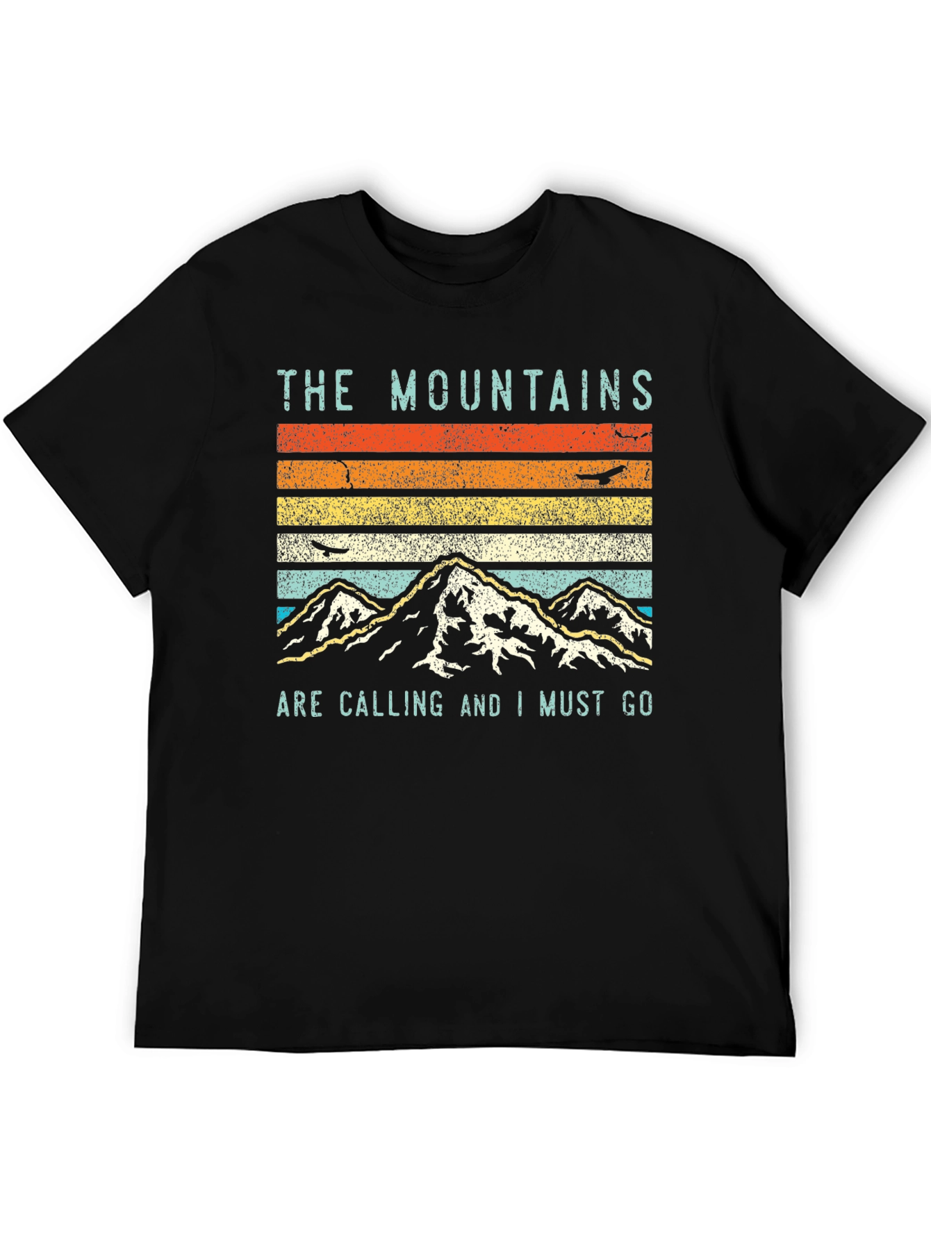 Mountains Calling Graphic Tee - Adventure Shirt