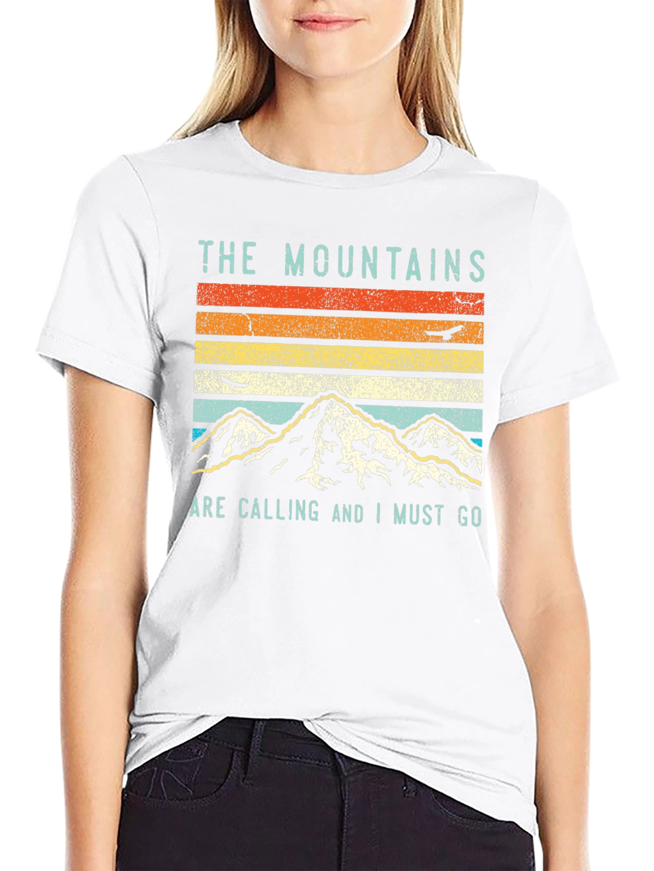 Mountains Calling Graphic Tee - Adventure Shirt