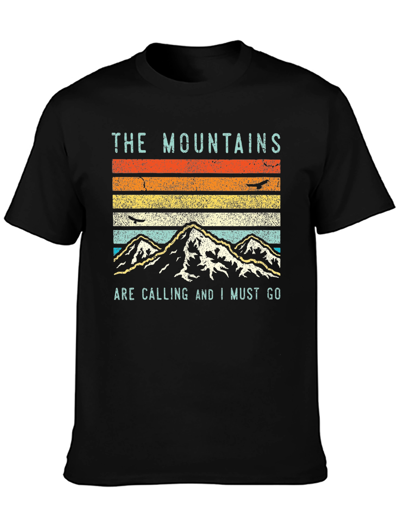 Mountains Calling Graphic Tee - Adventure Shirt