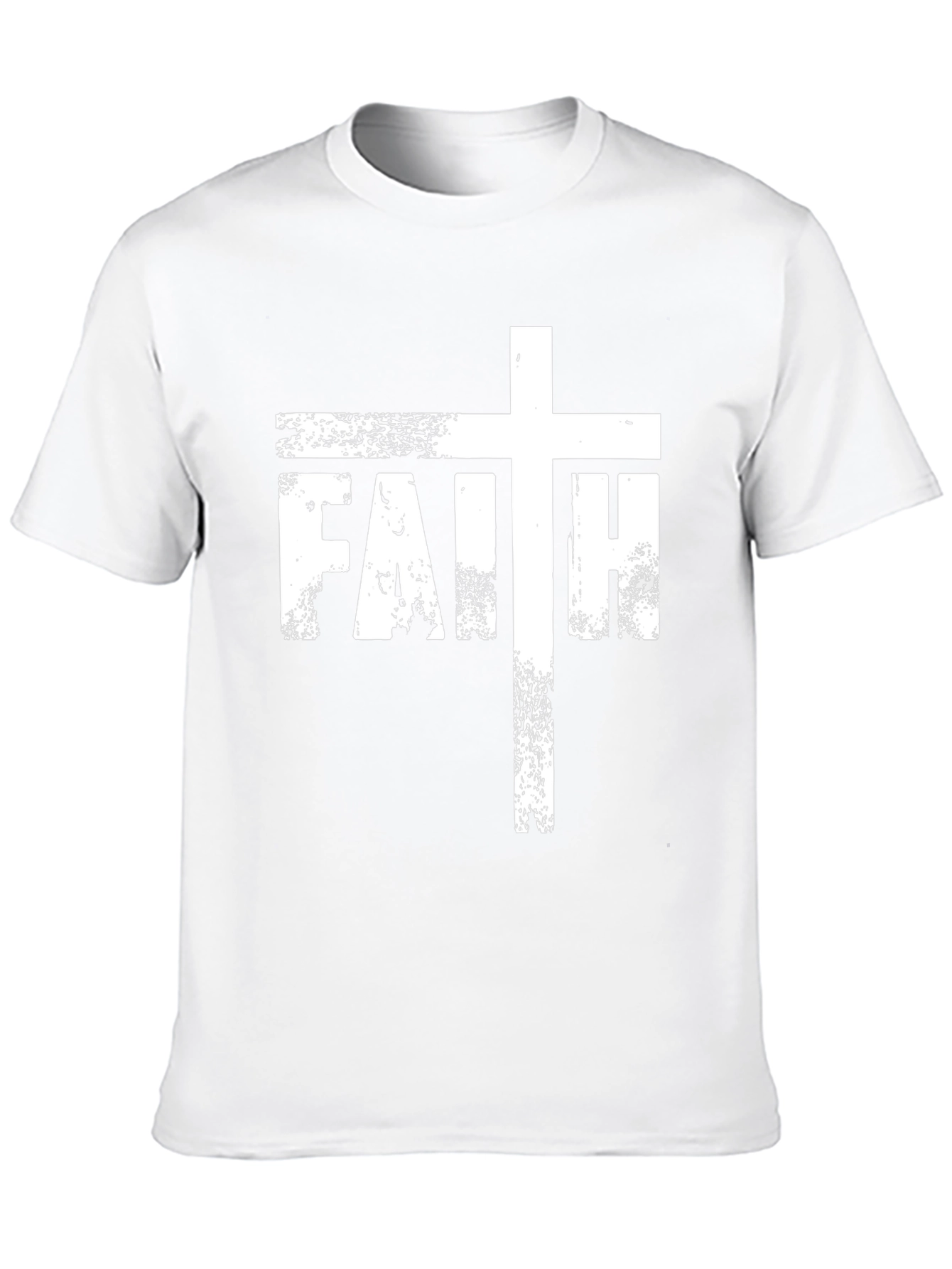 Faith Cross Graphic T-Shirt - Black