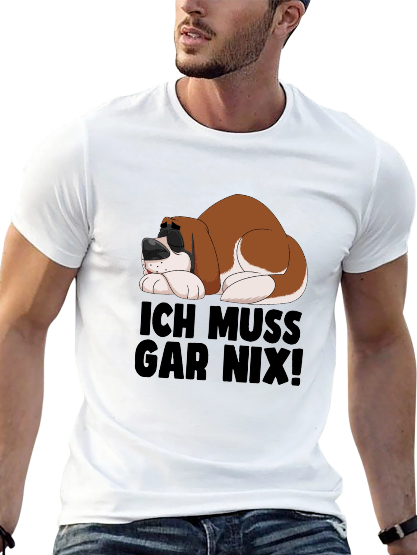 Ich Muss Gar Nix T-Shirt - Sleeping Dog