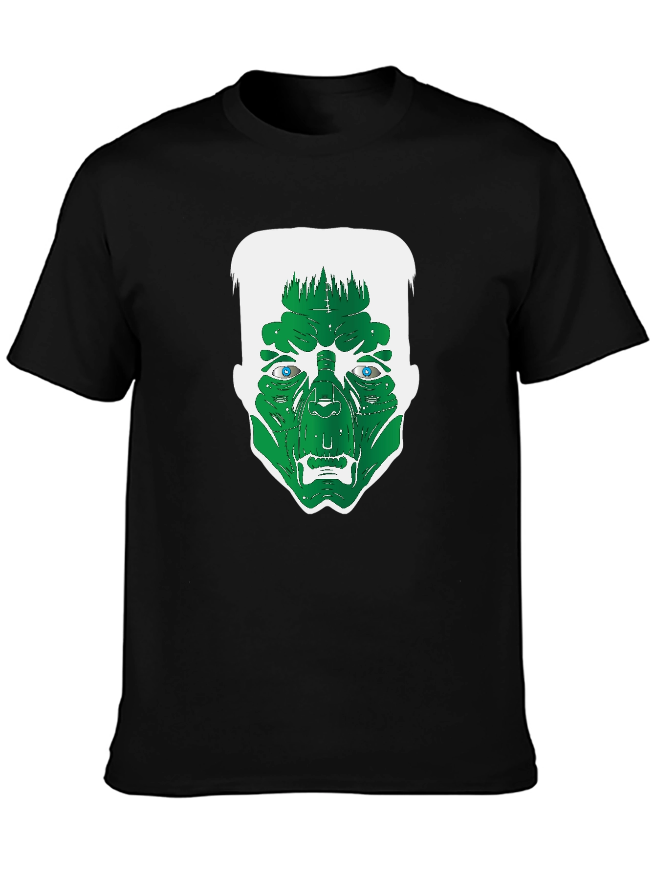 Frankenstein Graphic Tee - Black Cotton T-Shirt