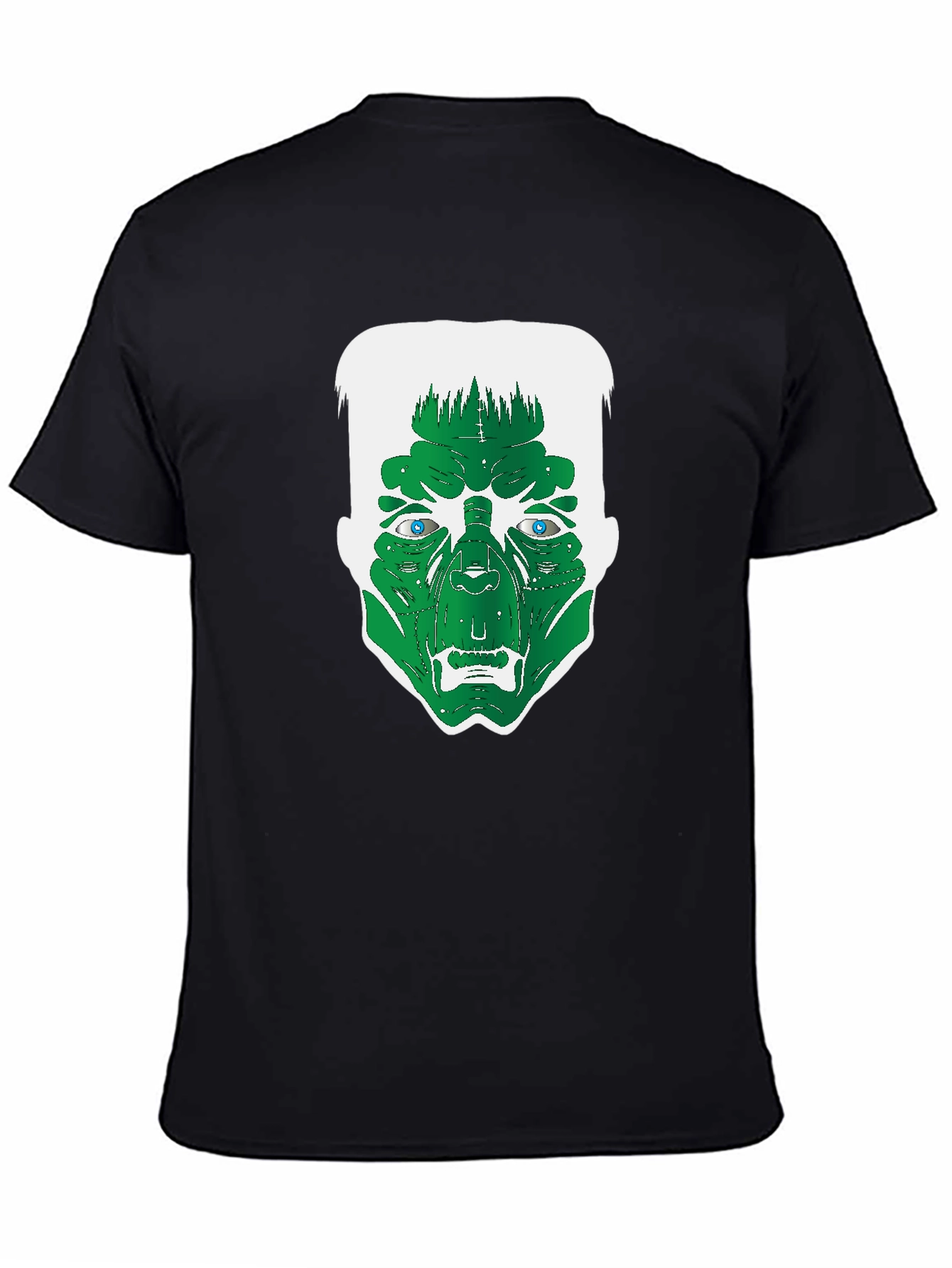 Frankenstein Graphic Tee - Black Cotton T-Shirt