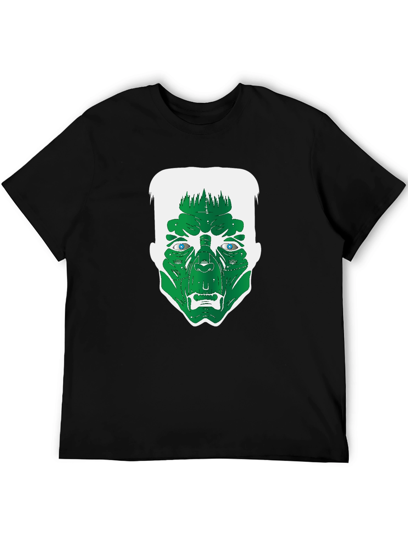 Frankenstein Graphic Tee - Black Cotton T-Shirt